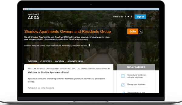 microsite for each apartment complex or gated community